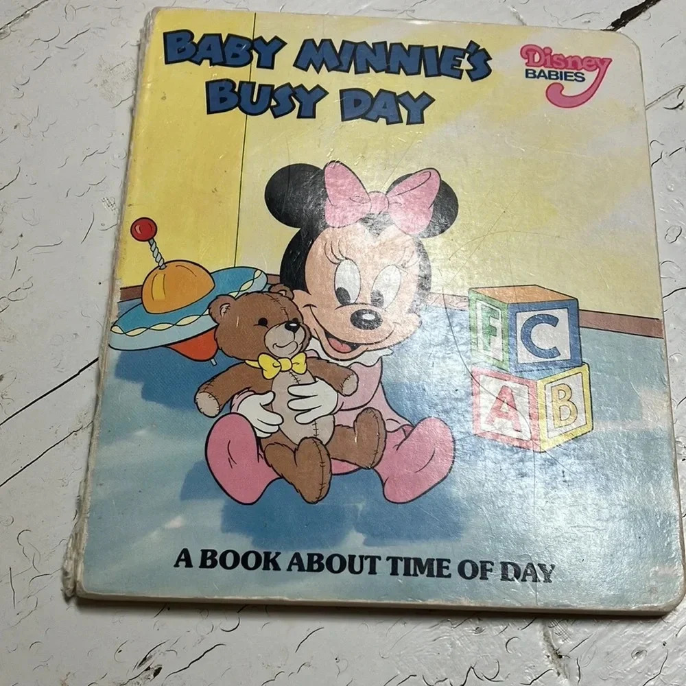 9 1987-1988 vintage Disney Baby First Board Books. Good preloved books.